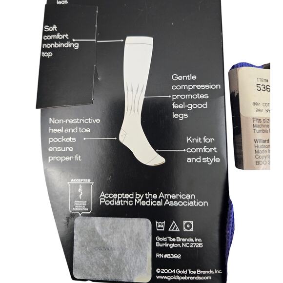 6 Pairs of Ladies‎ Vintage Socks Various Brands All 90's thru early 00's SZ 9-11 - Picture 6 of 7